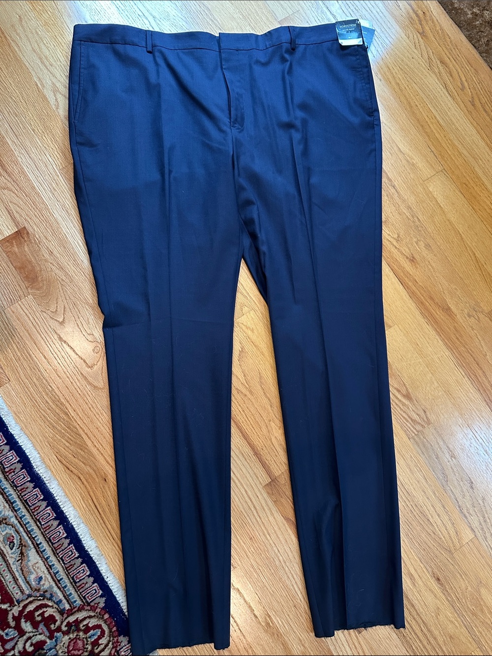 Nordstrom Suit Separates Trousers - Navy 48” waist no hem